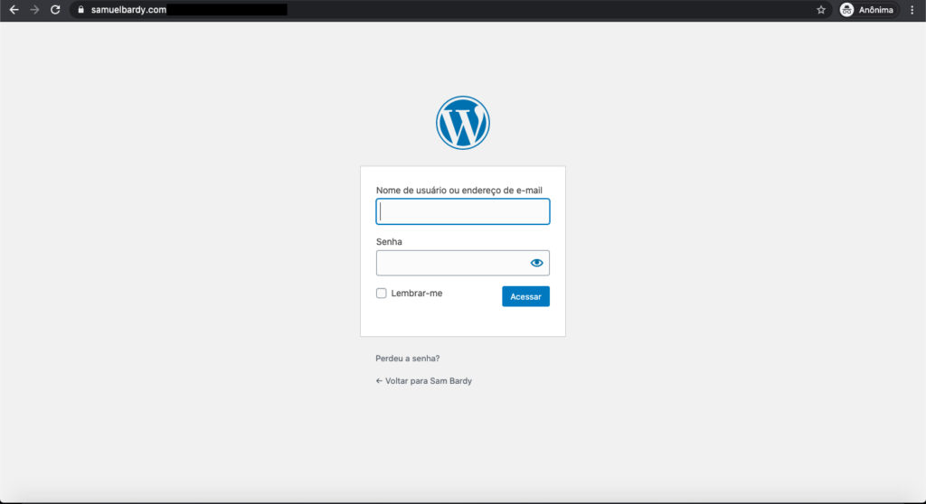 manhadedomingo wordpress usuário e senha blog pessoal