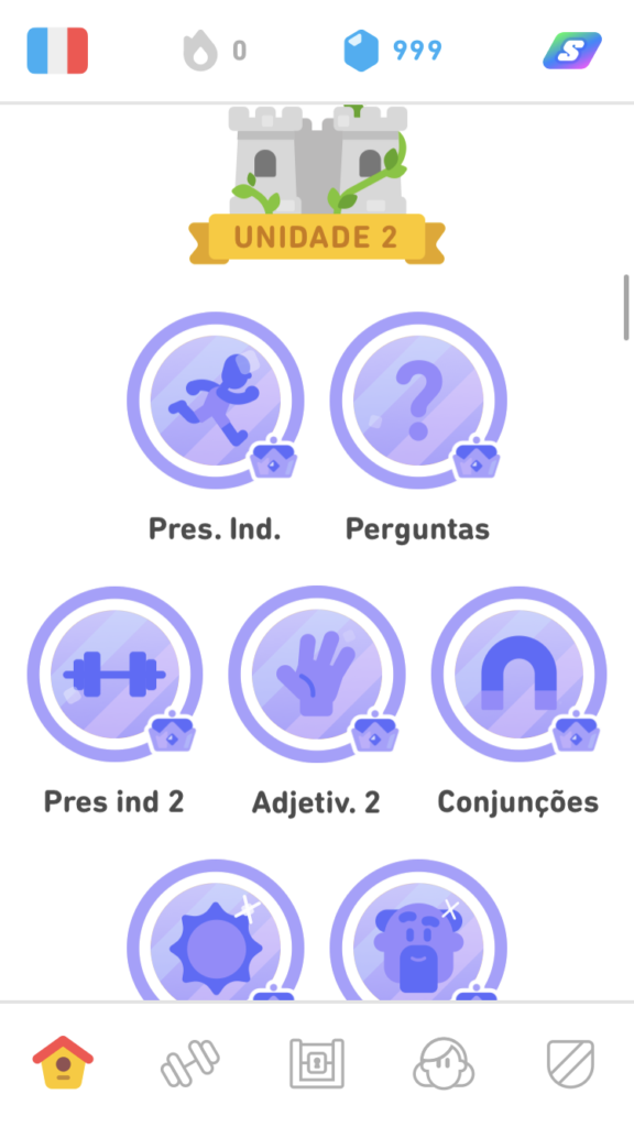 manhã de domingo o que fazer no celular duolingo