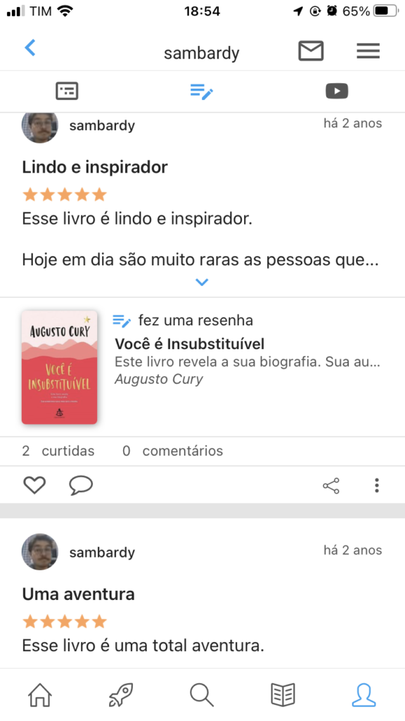 manhã de domingo o que fazer no celular skoob